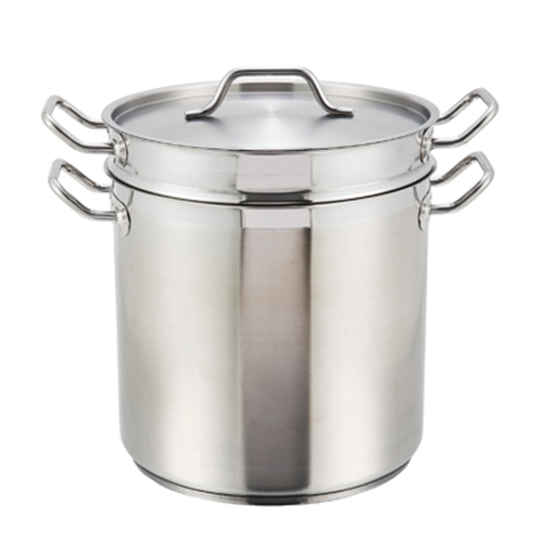 Winco SSDB-12 Stainless Steel Double Boiler, 12 Quart