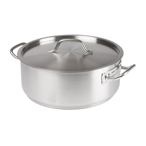 Winco SSLB-20 Stainless Steel Brazier w/ Cover, 20 Quart