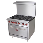 Entree R6-C Range, gas, 36", 6 open burners, standard Oven