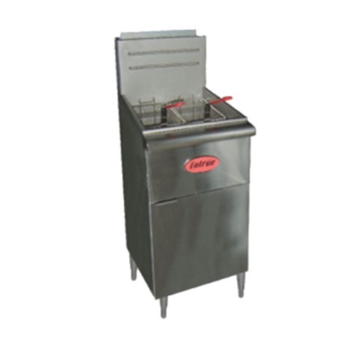 Entree F-4 Fryer, gas, 15.5"W, 50 lb. capacity 