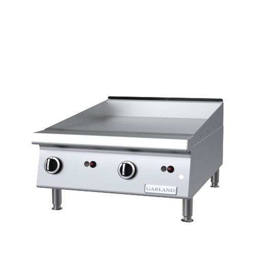 Garland GTGG24-G24M Griddle, countertop, gas, 24"w, heavy-duty, 1" thick smooth steel griddle plate, manual hi-lo controls