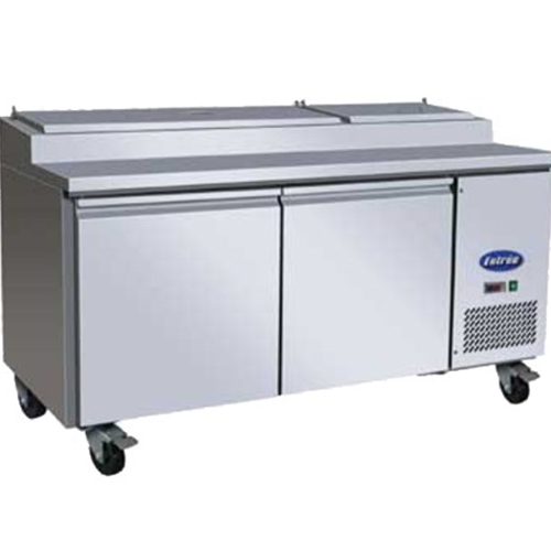 Entree P70-HC Refrigerated Pizza Prep Table, two-section, 21 cu. ft., 70.7"L, 115v 