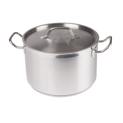 Winco SST-12 Premium Stainless Steel Stock Pot, 12 Quart